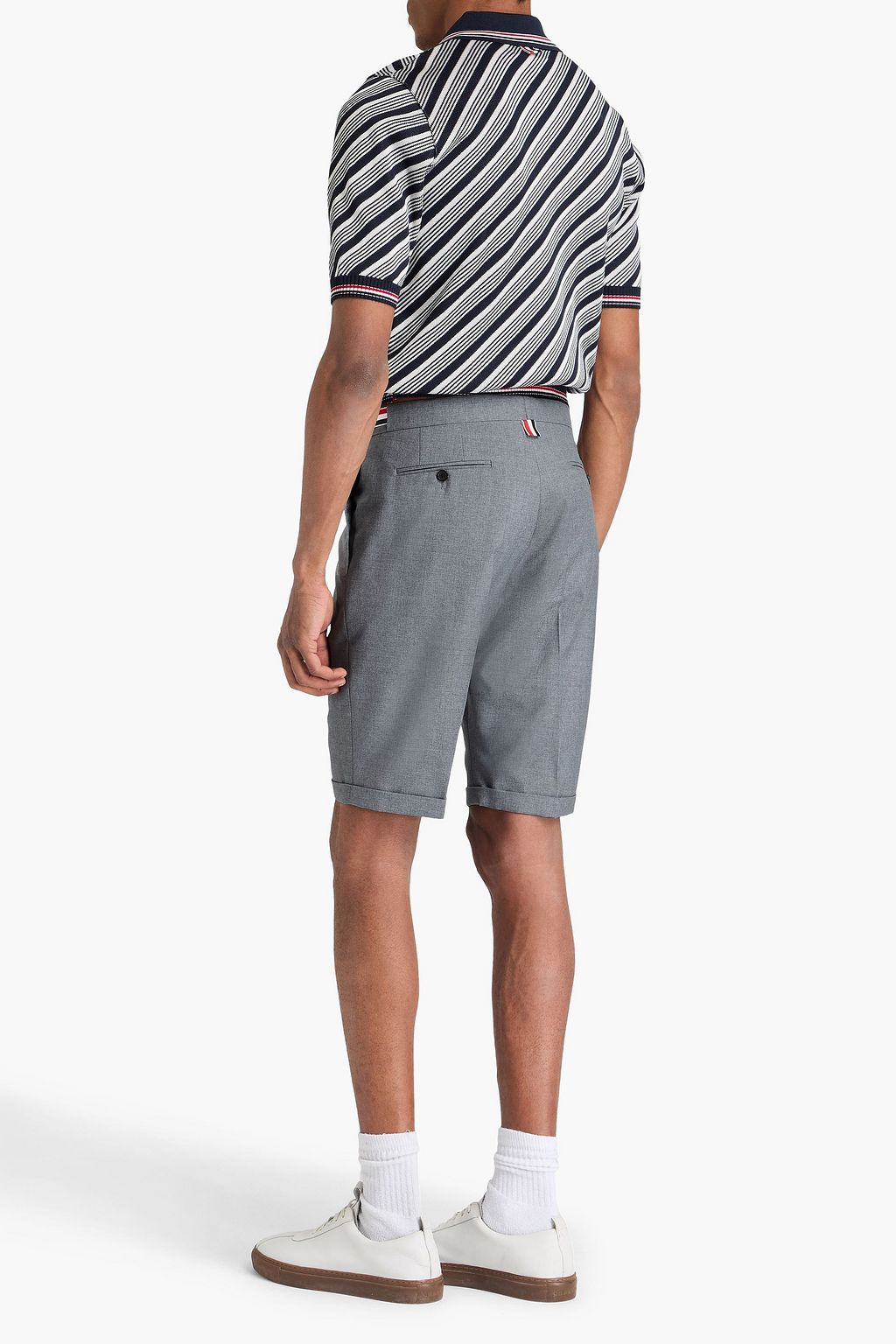 THOM BROWNE شورت من مزيج الصوف