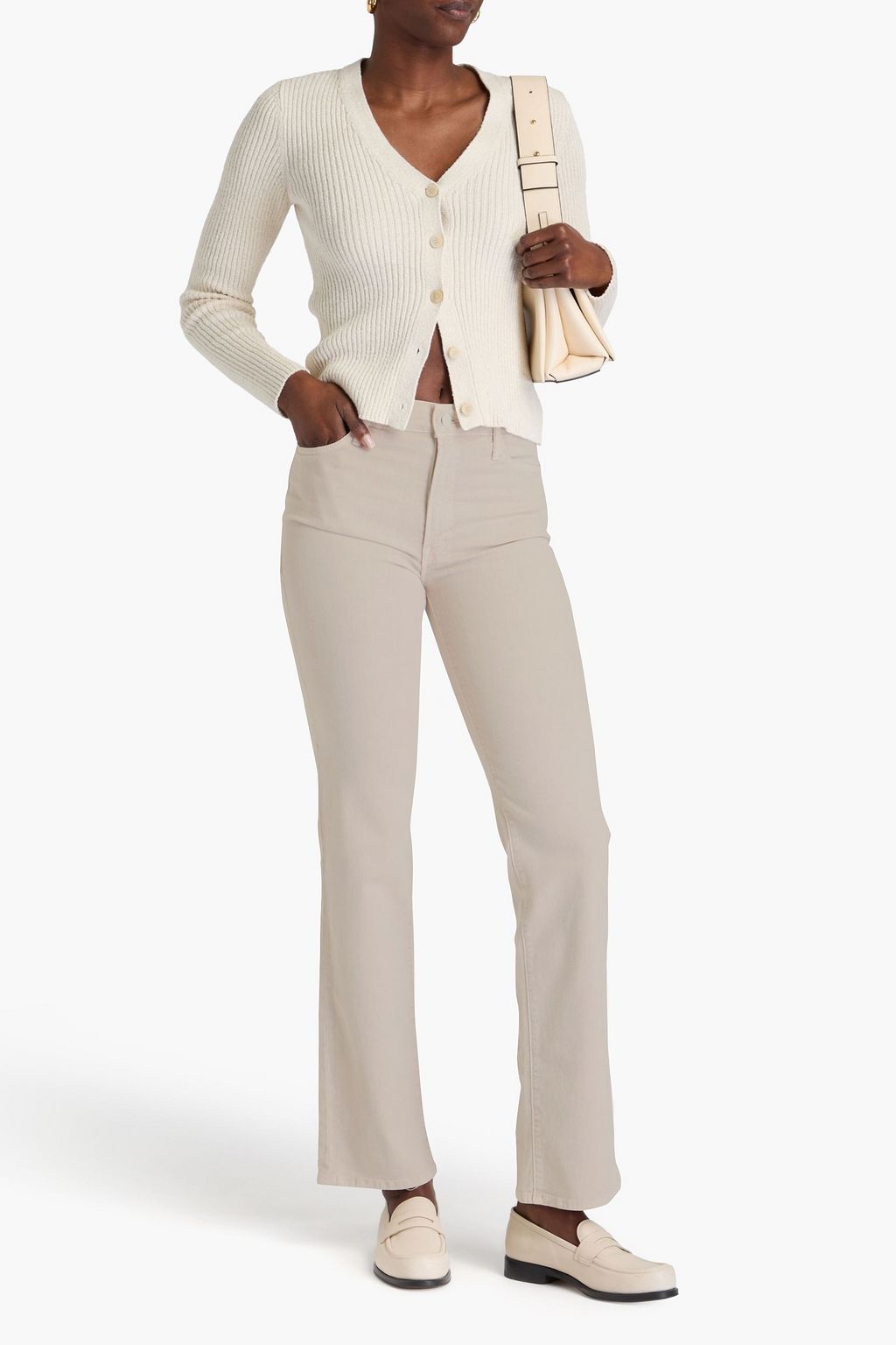 MOTHER The Hustler Flood cropped bootcut  jeans