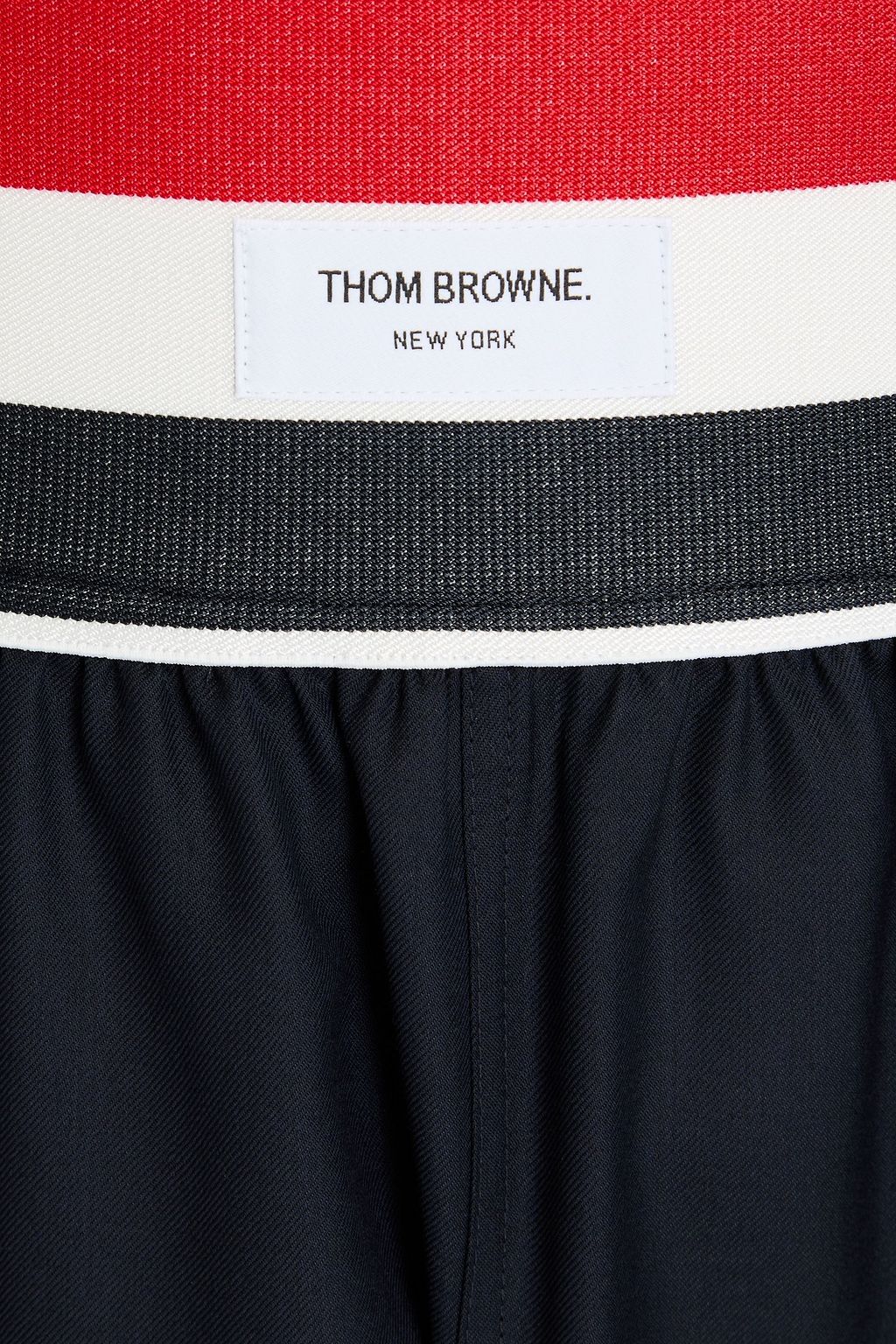 THOM BROWNE شورت من صوف التويل