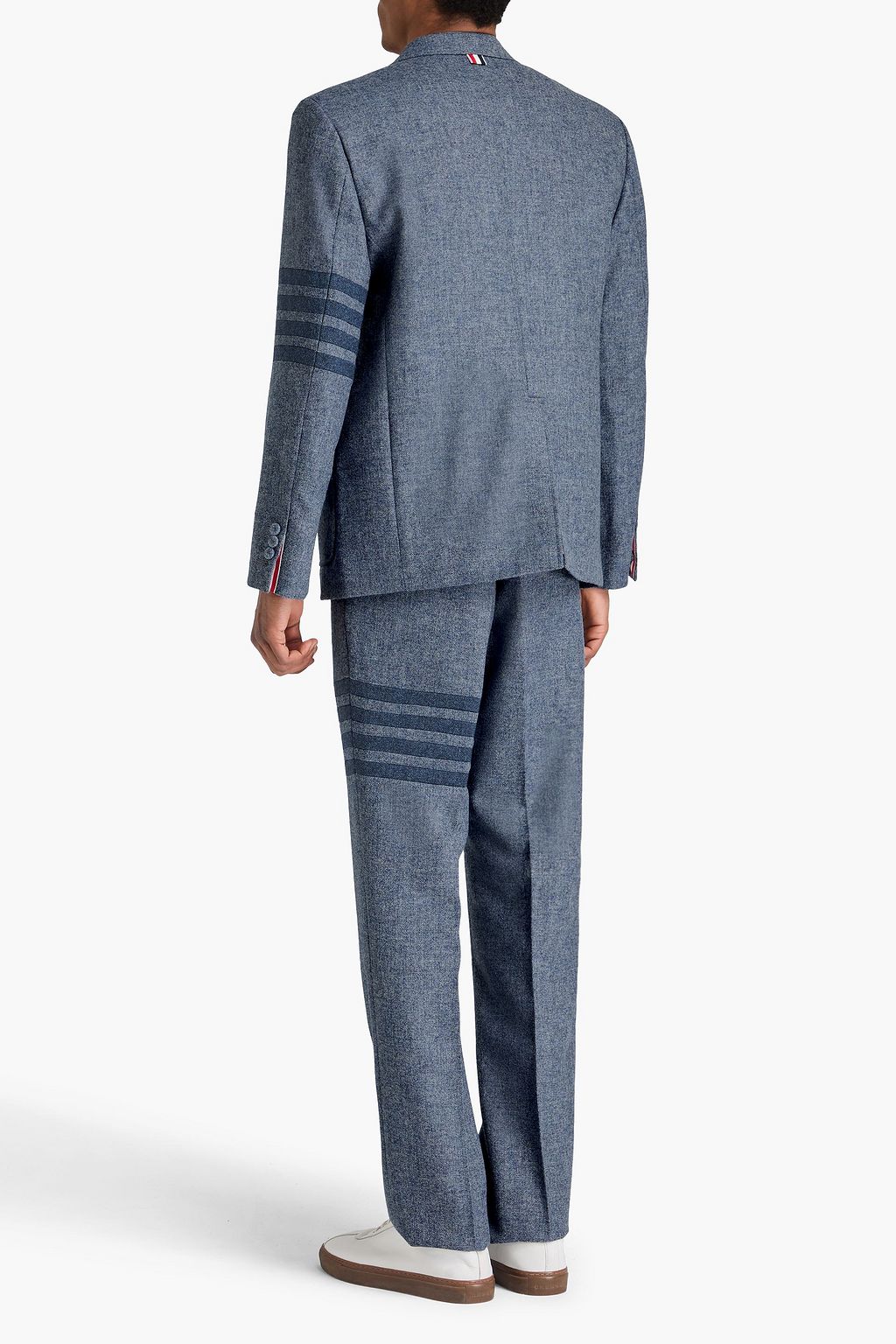THOM BROWNE Anzugjacke aus Woll-Tweed mit Streifen