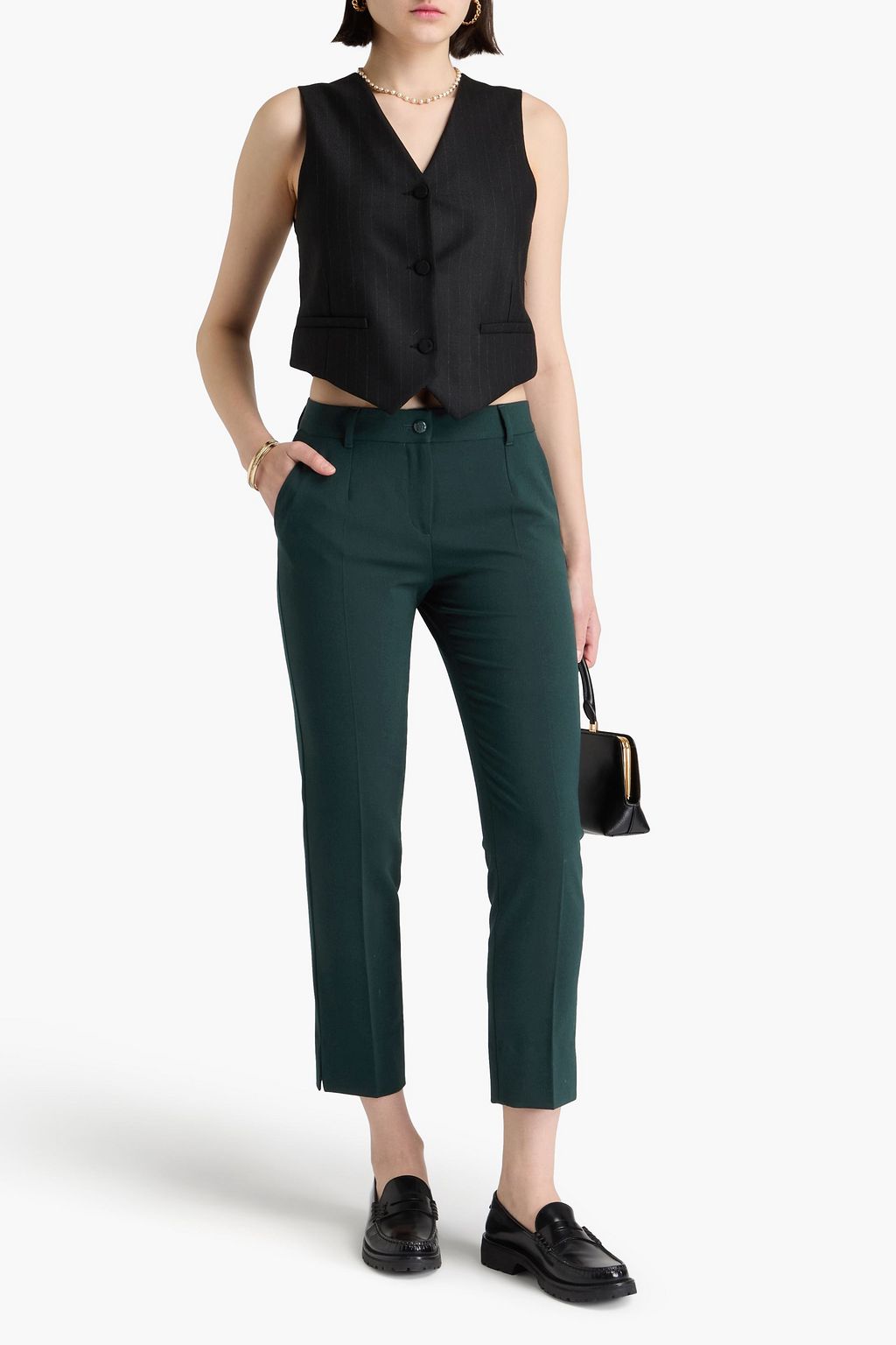DOLCE&GABBANA 트윌 슬림 레그 팬츠