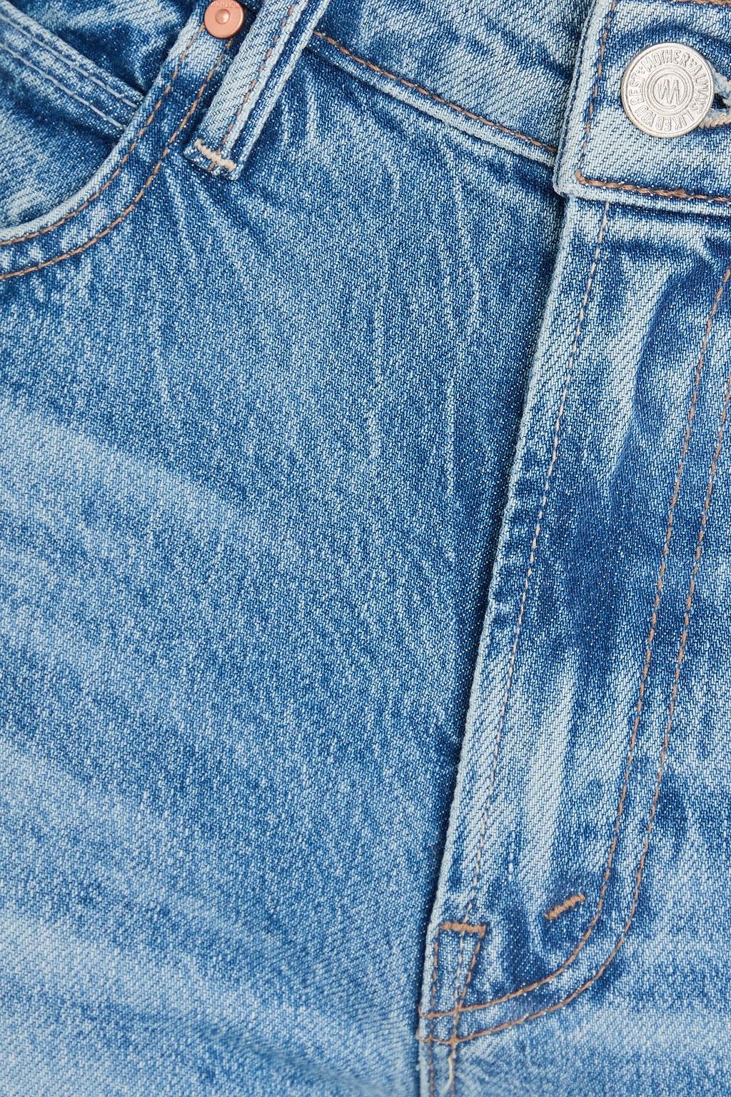 MOTHER جينز "كيك إيت" مرتفع الخصر بحواف واسعة