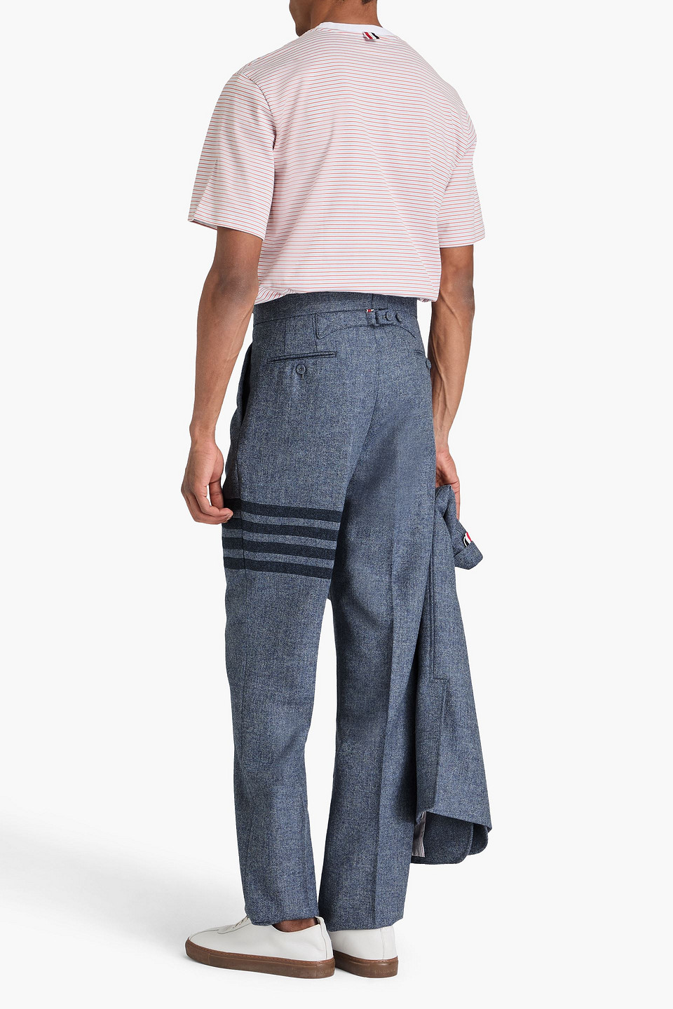  Thom Browne - Striped Wool-tweed Suit Pants - Blue - 1 