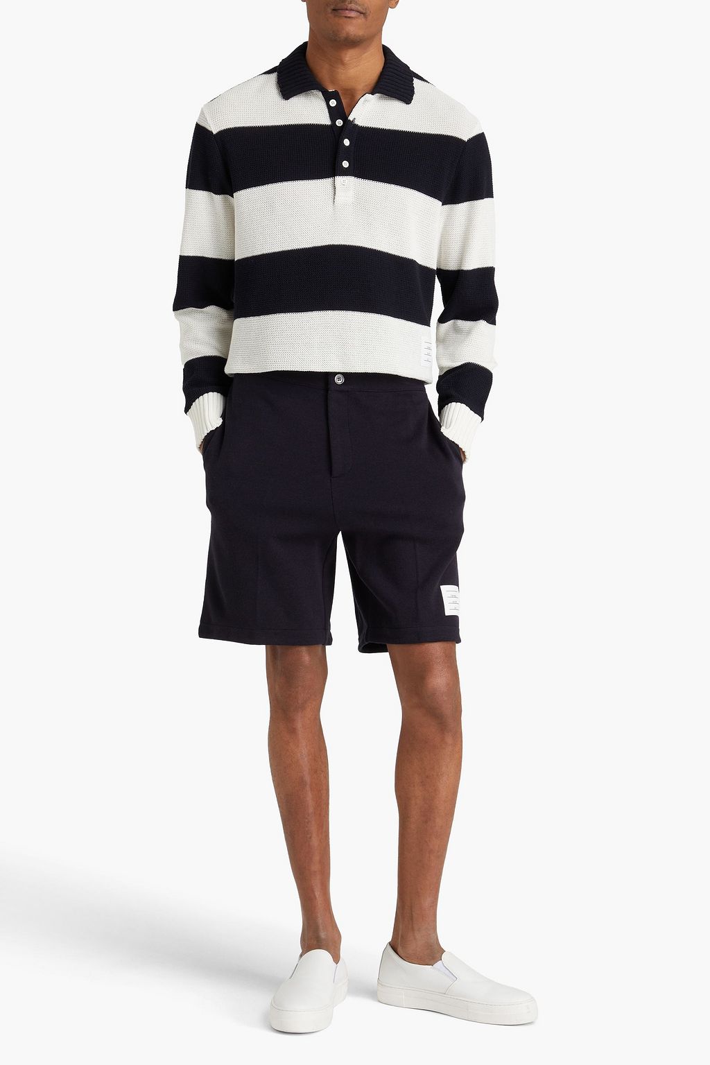 THOM BROWNE شورت مصنوع من الصوف