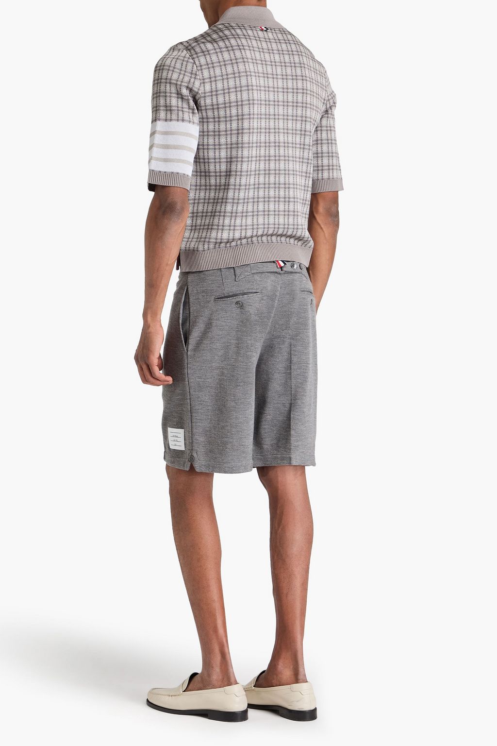 THOM BROWNE شورت مصنوع من الصوف