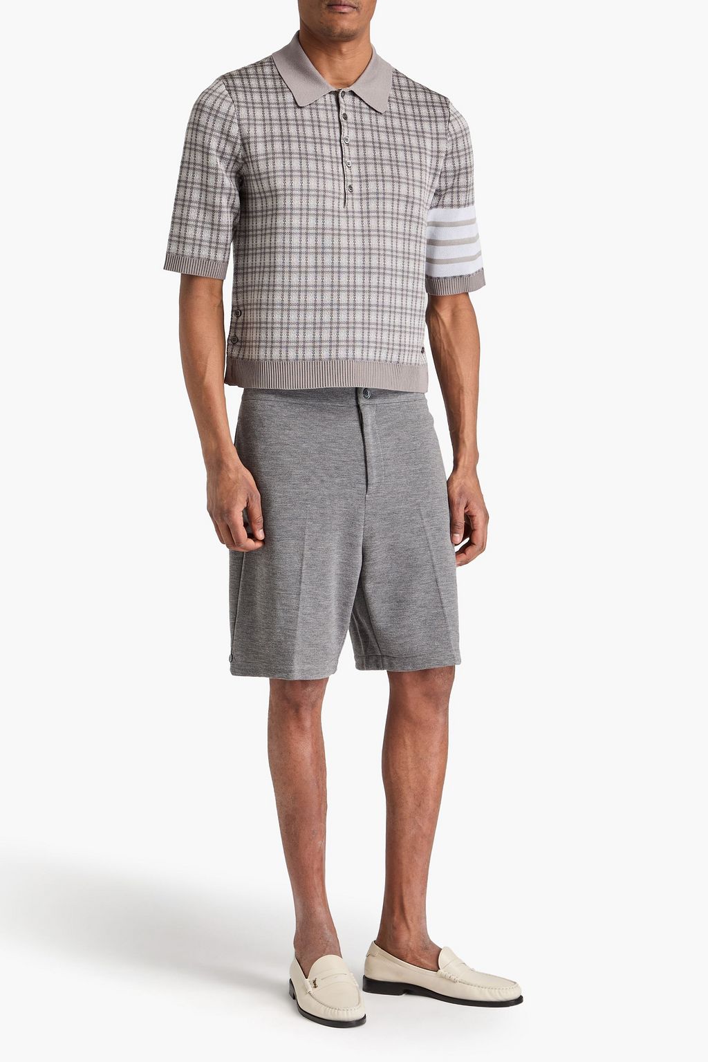 THOM BROWNE شورت مصنوع من الصوف