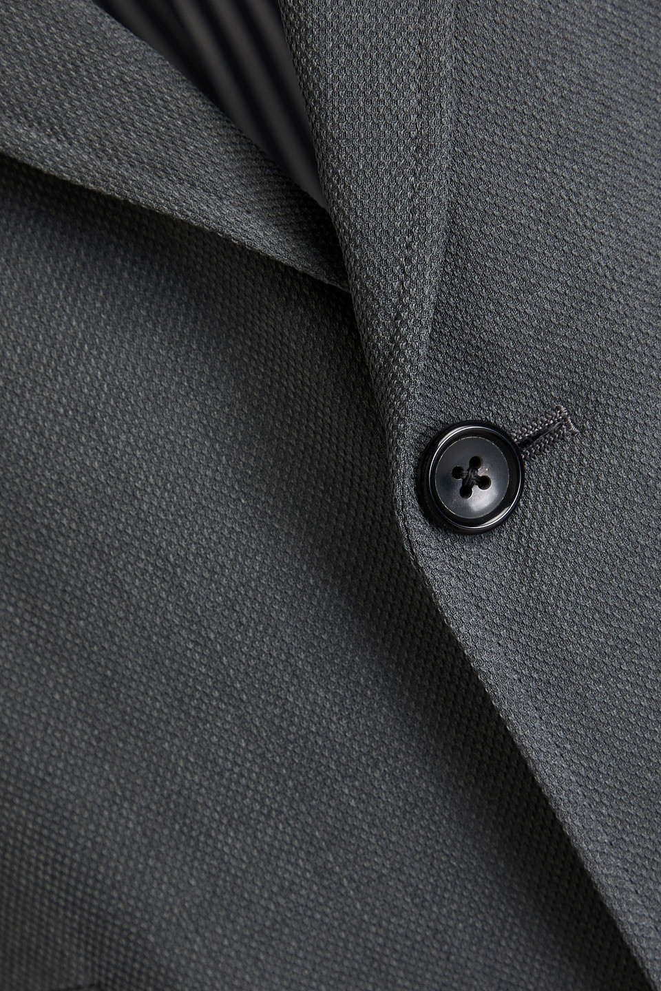 Shop Thom Browne Wool-piqué Blazer In Gray