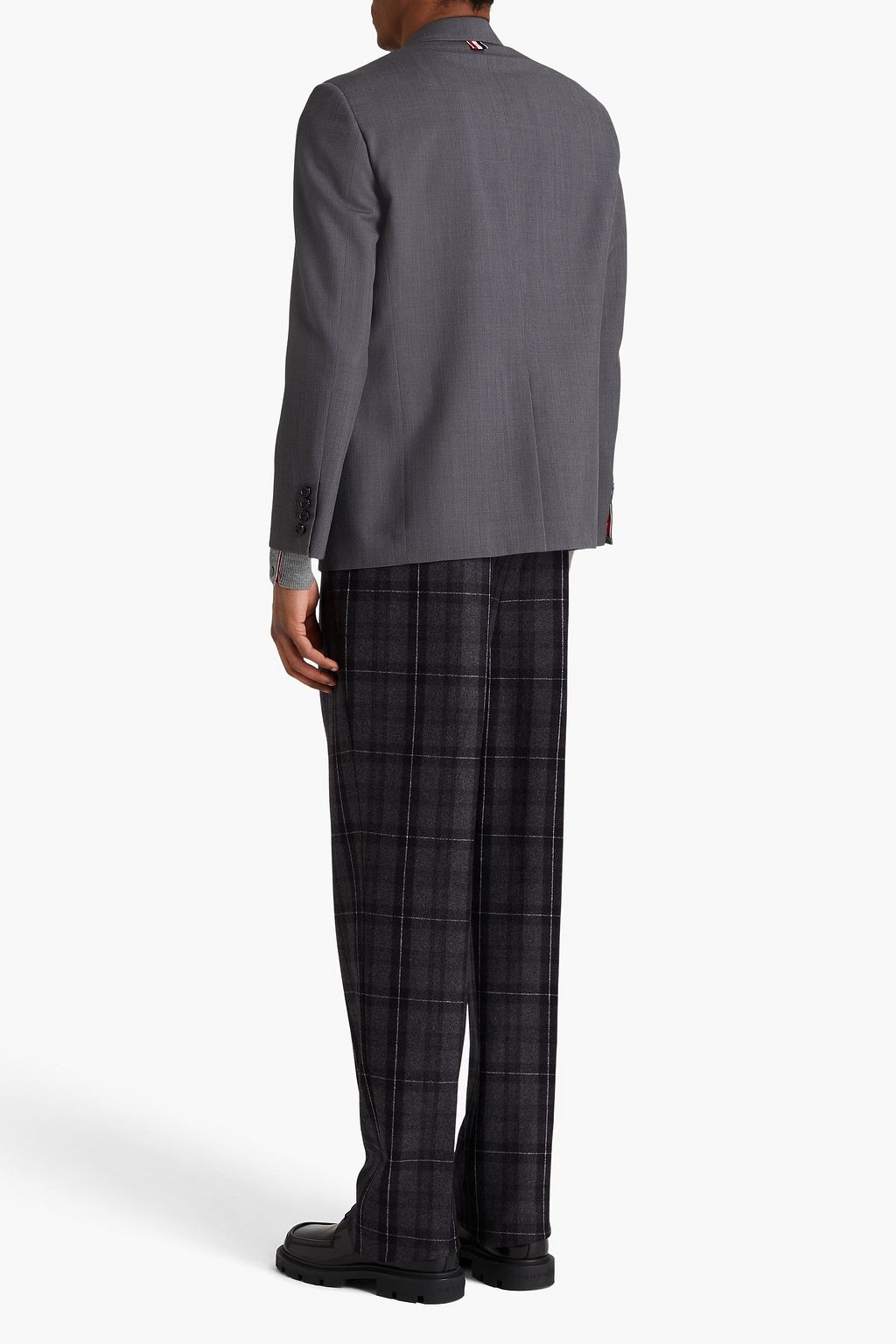 THOM BROWNE Wool-piqué blazer