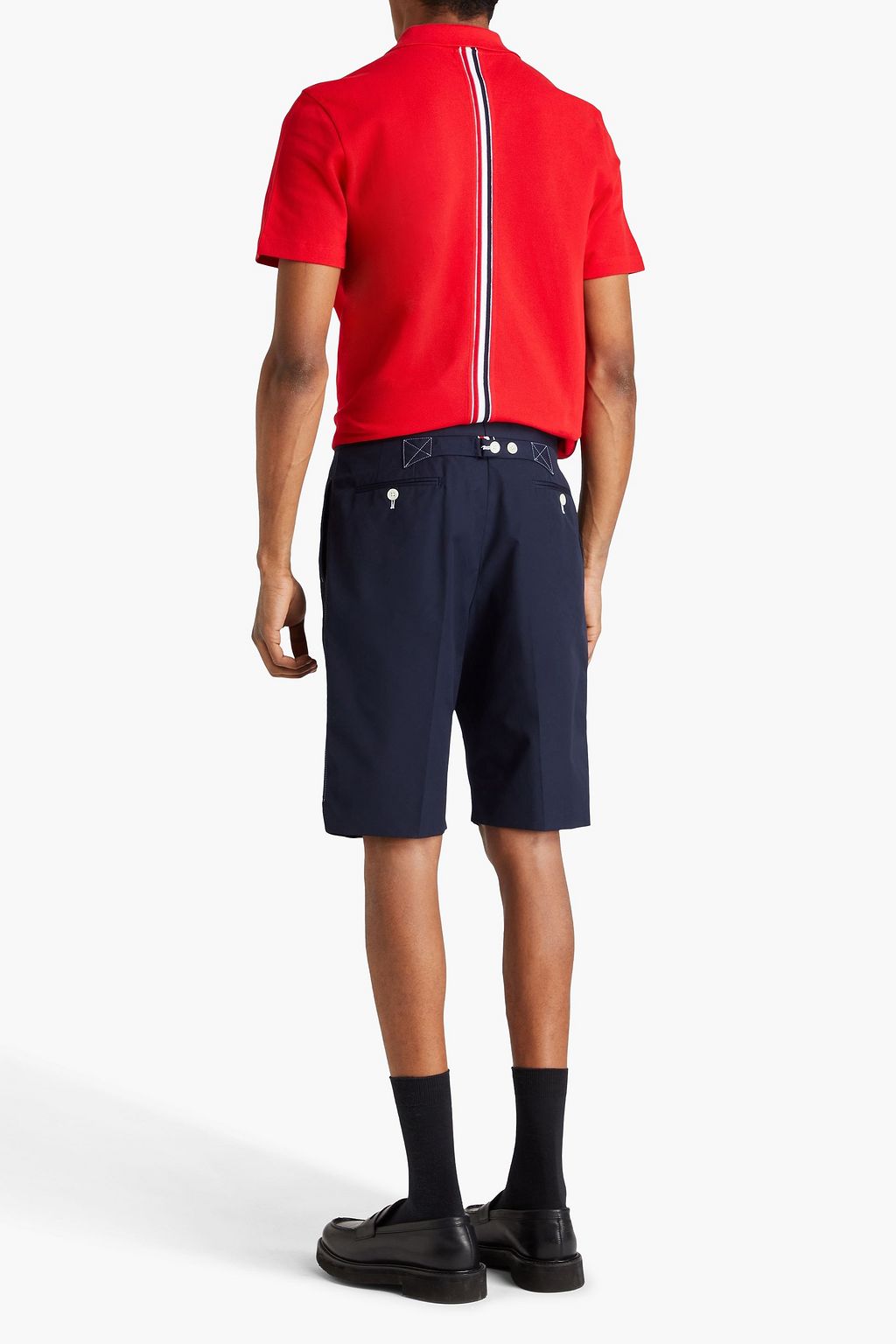 THOM BROWNE شورت مصنوع من التويد