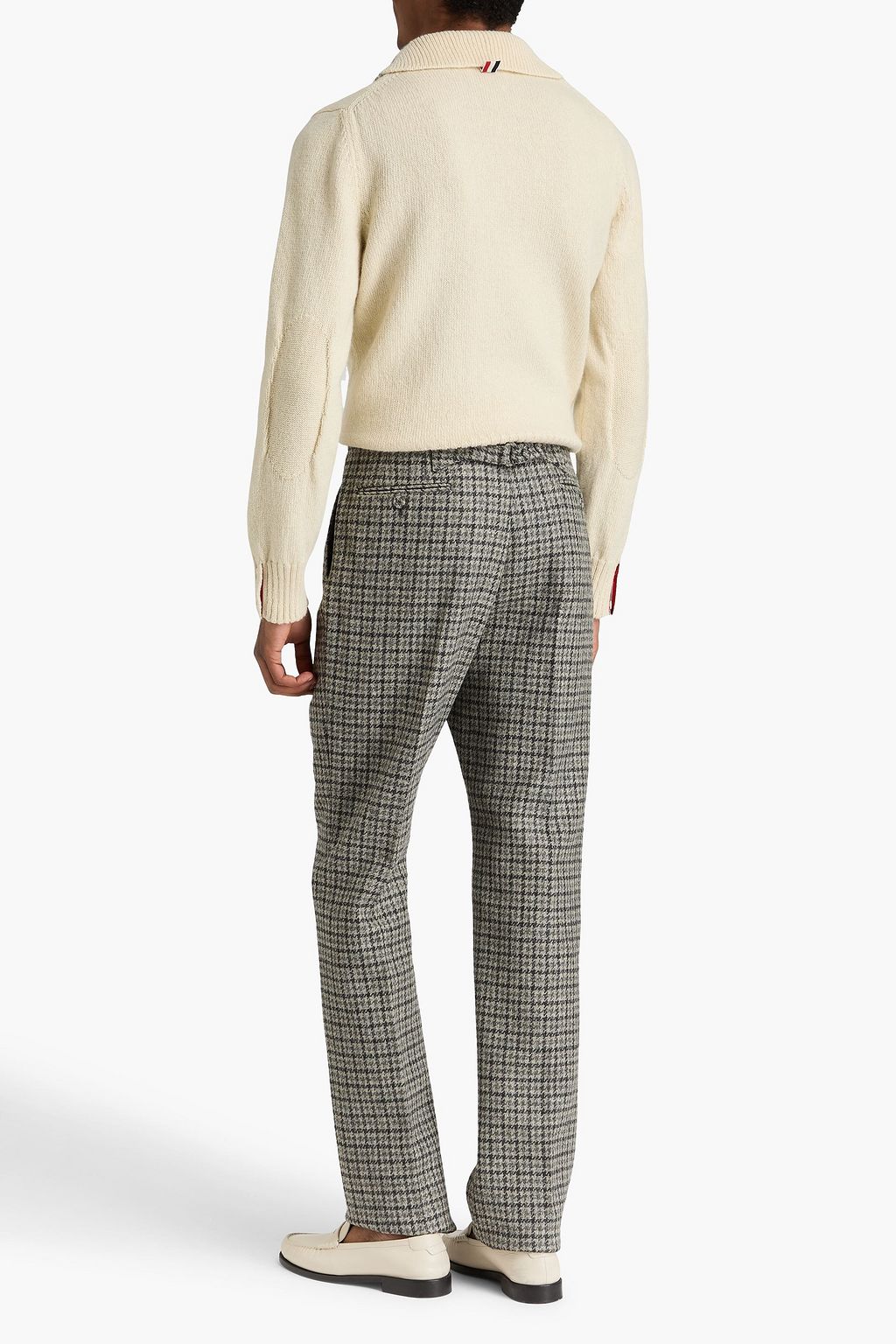 THOM BROWNE Houndstooth wool-tweed pants