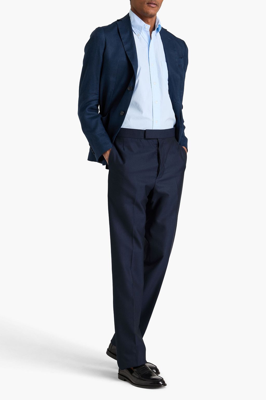 THOM BROWNE بنطال من التويل المصنوع من الصوف