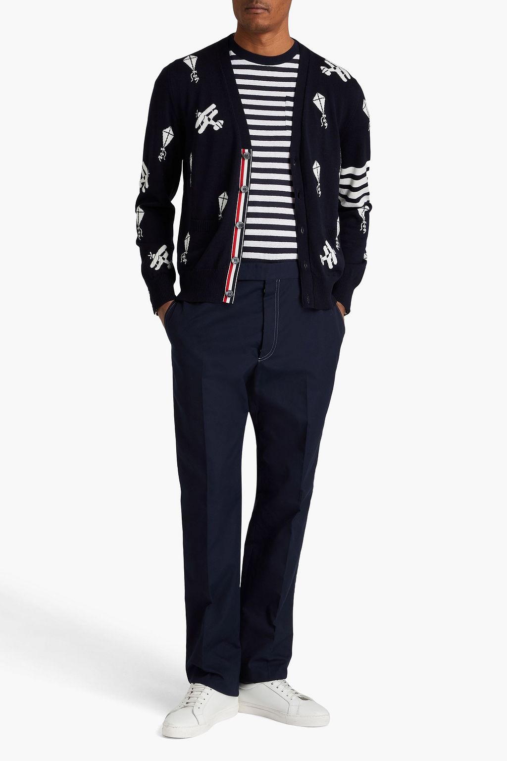THOM BROWNE بنطال من التويد