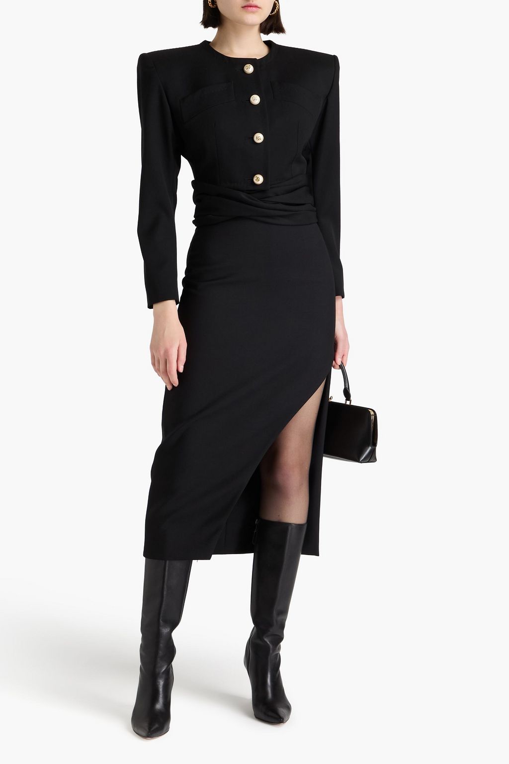 DOLCE&GABBANA جاكيت من صوف تويل