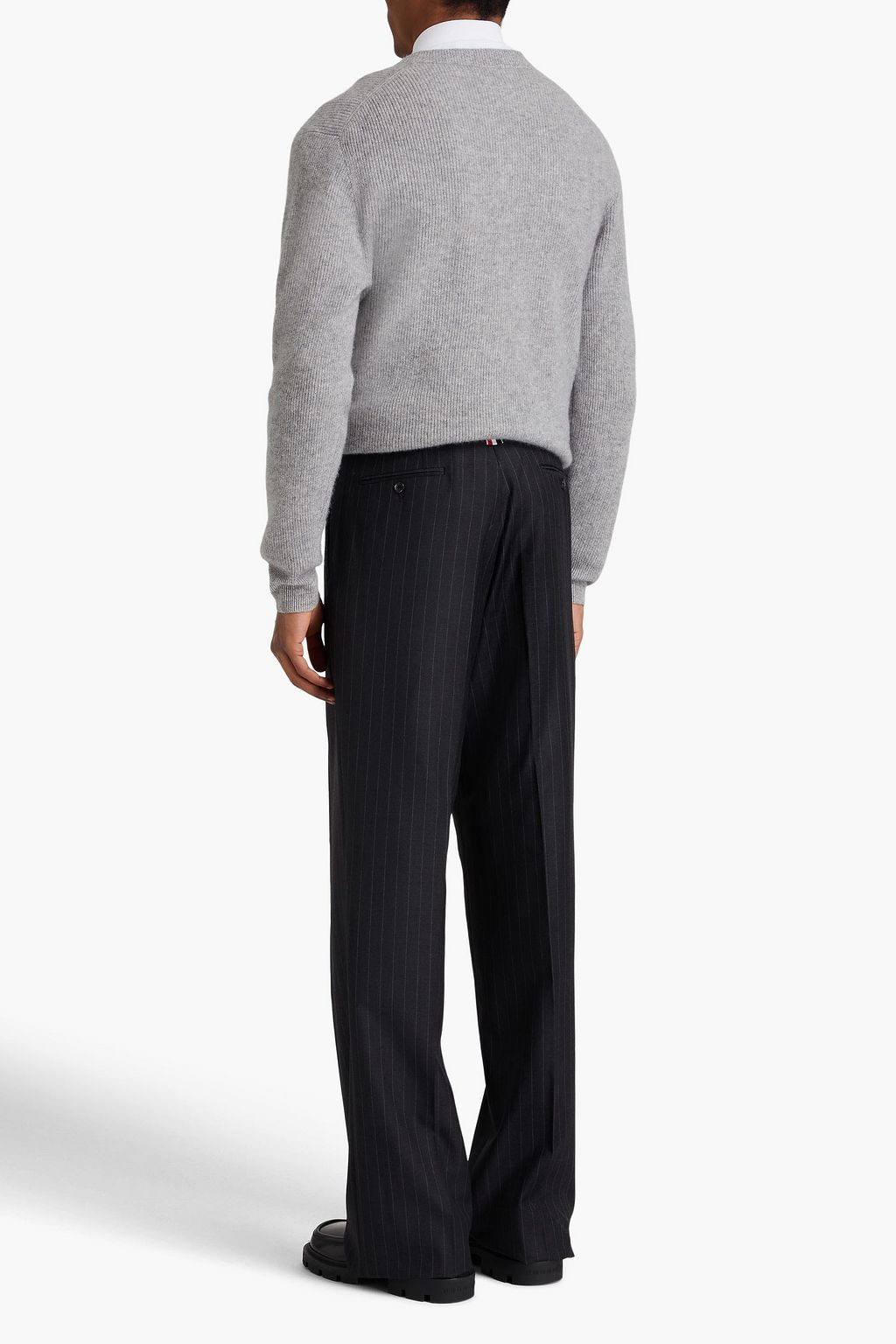 THOM BROWNE Pinstriped wool-twill suit pants