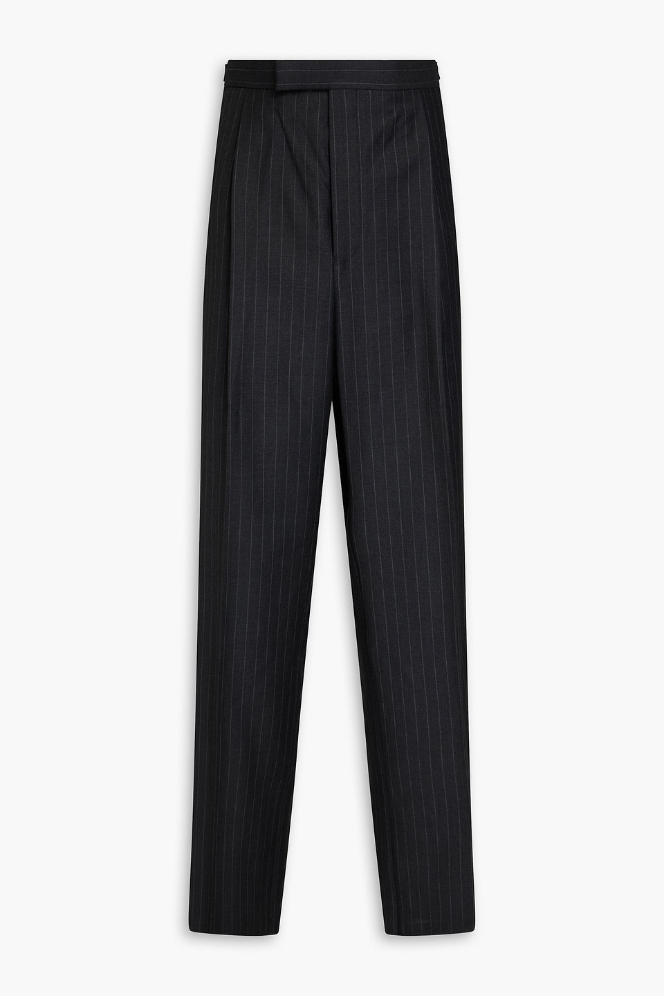 Thom Browne Pinstriped Wool-twill Suit Pants In Dark Gray
