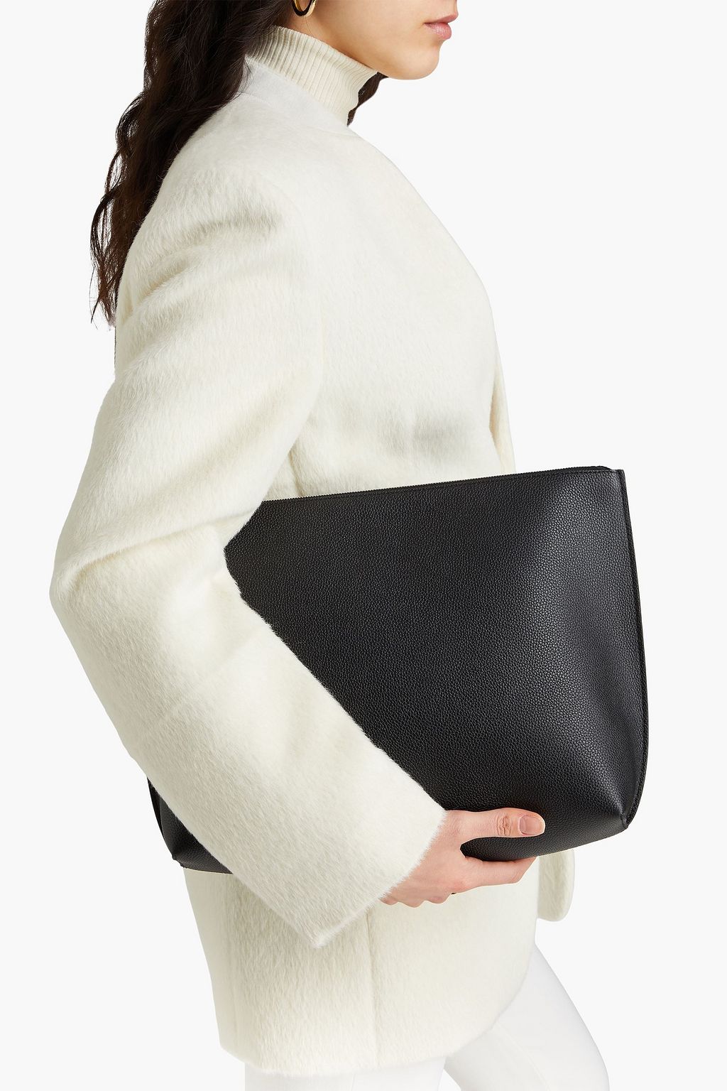 TOTEME Pebbled-leather pouch
