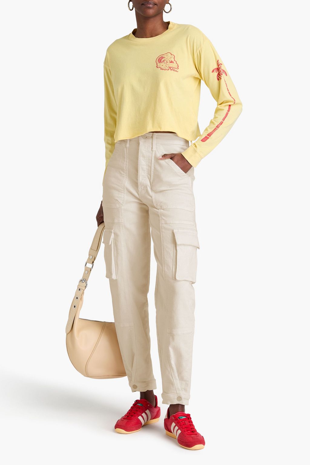 MOTHER Curbside hoch sitzende Cargojeans