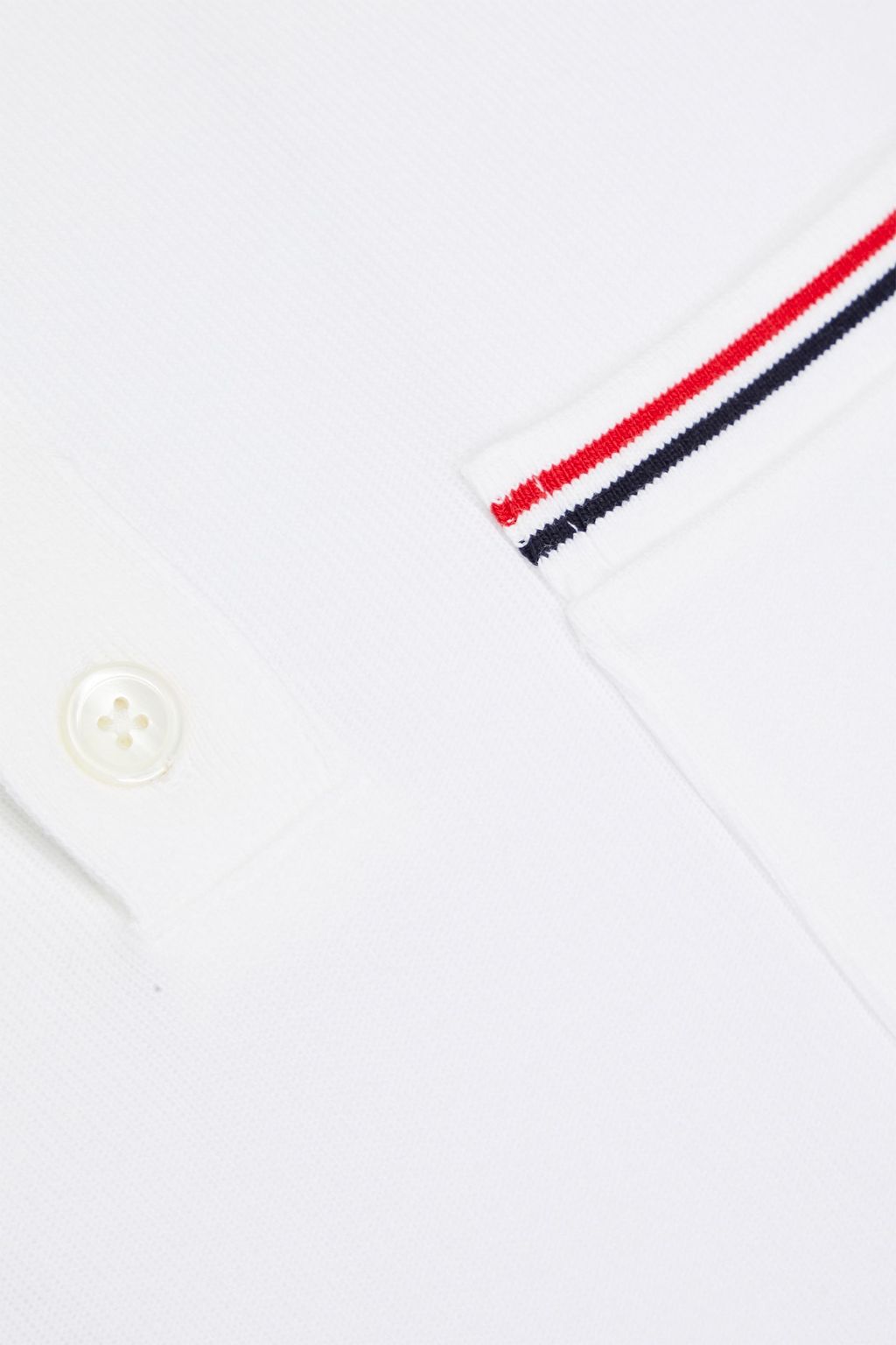 THOM BROWNE Cotton-jersey polo shirt