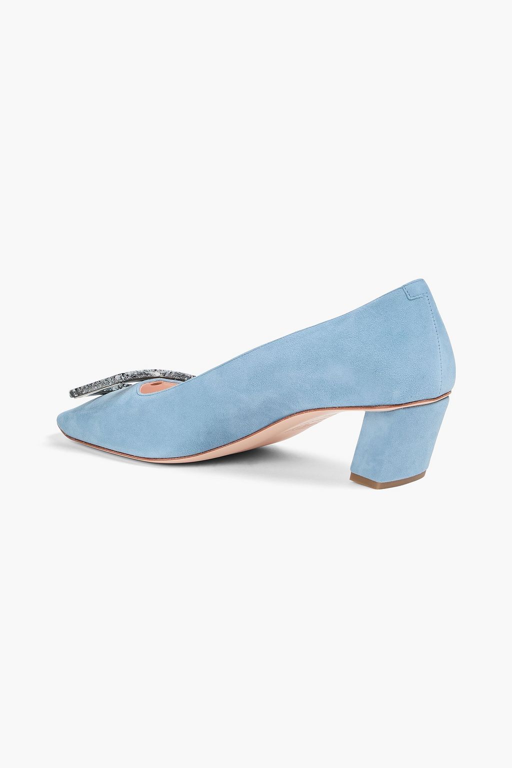 ROGER VIVIER حذاء بامب من الجلد السويدي بتصميم مزركش