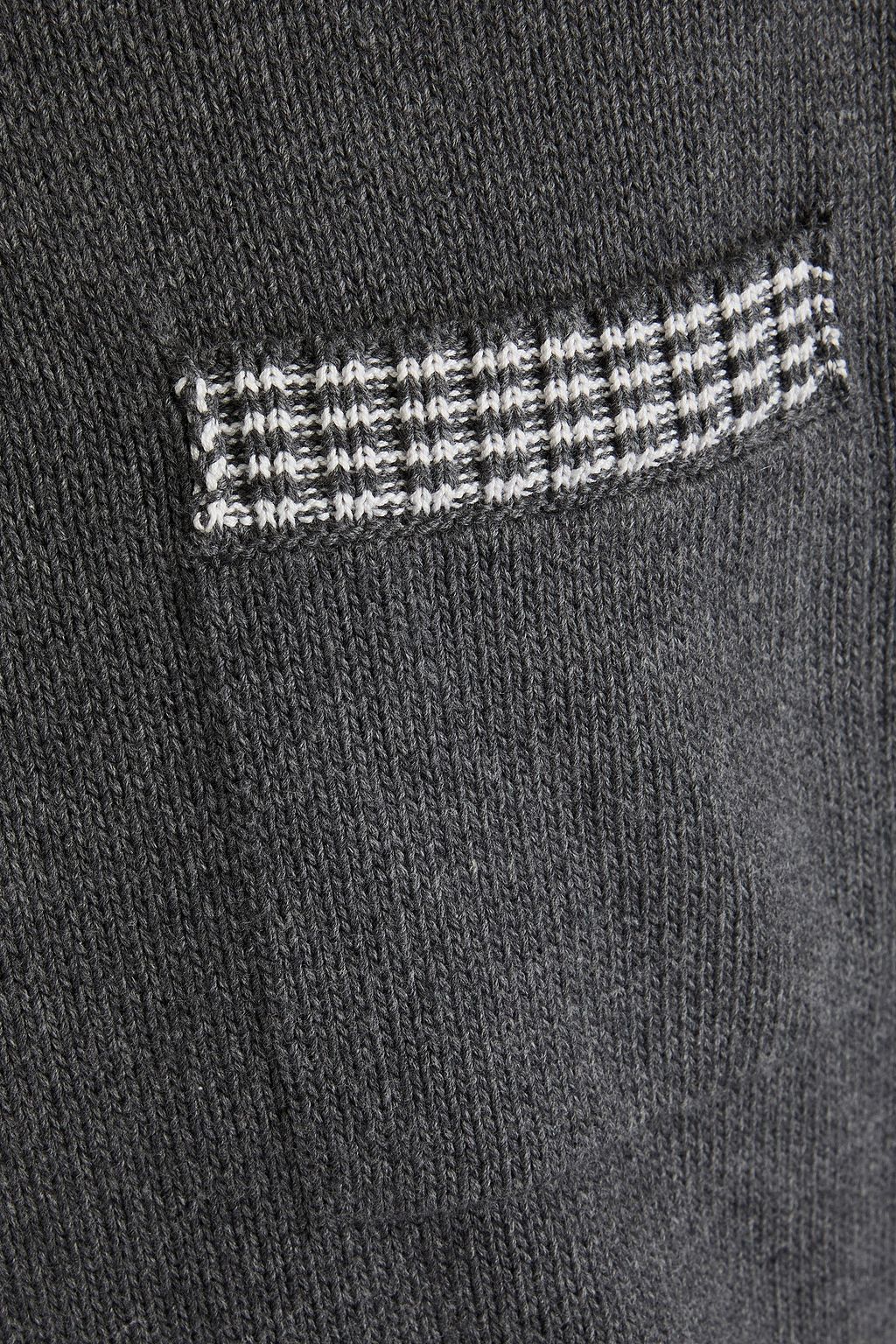 THOM BROWNE 인타르시아 코튼 스웨터