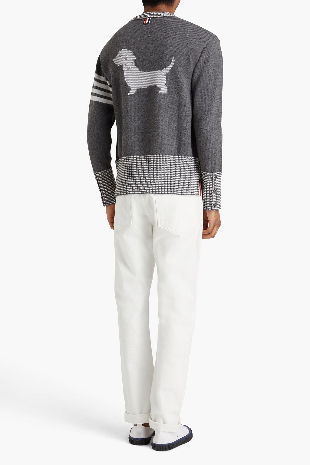 THOM BROWNE 인타르시아 코튼 스웨터