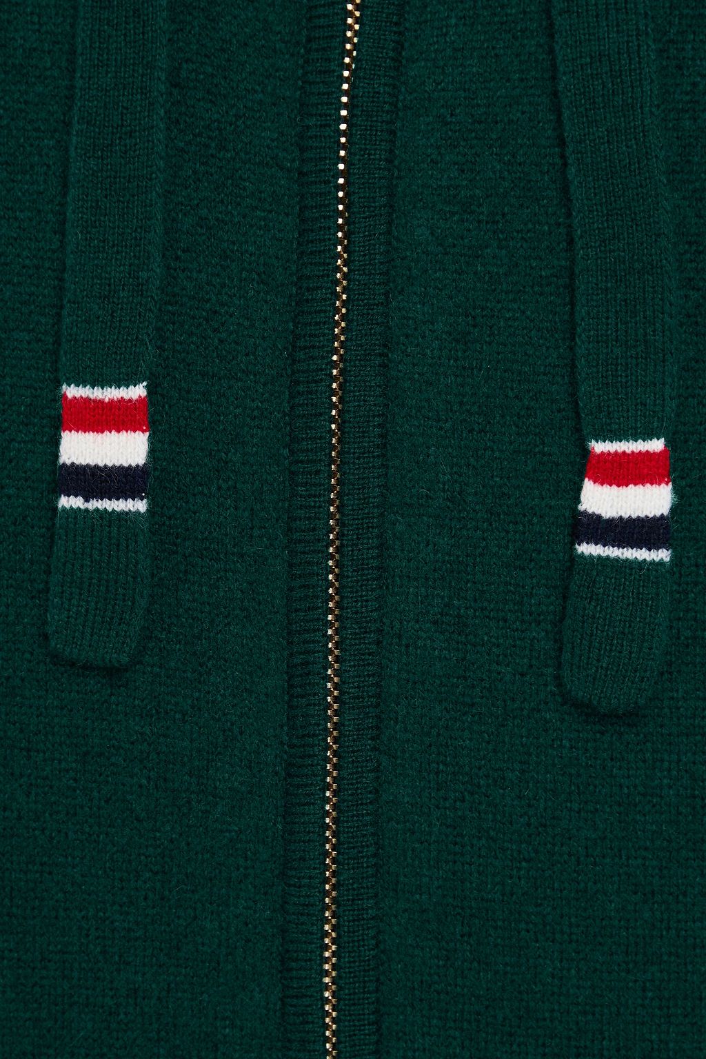 THOM BROWNE Cashmere zip-up hoodie