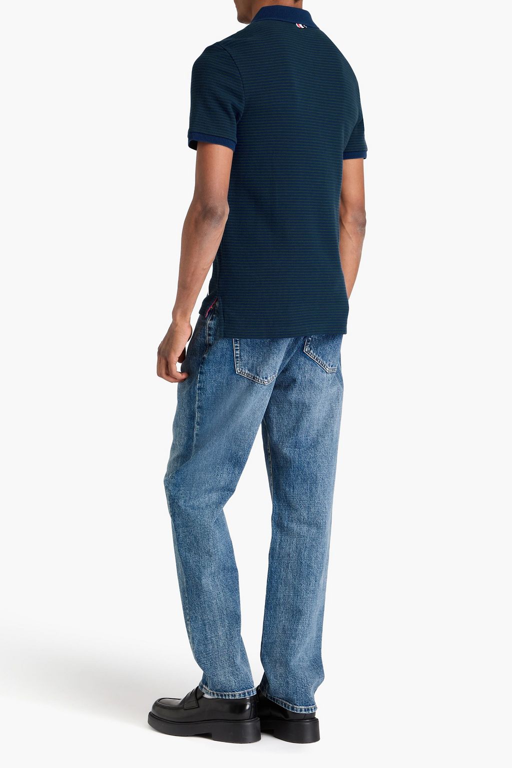 THOM BROWNE Cotton-piqué polo shirt