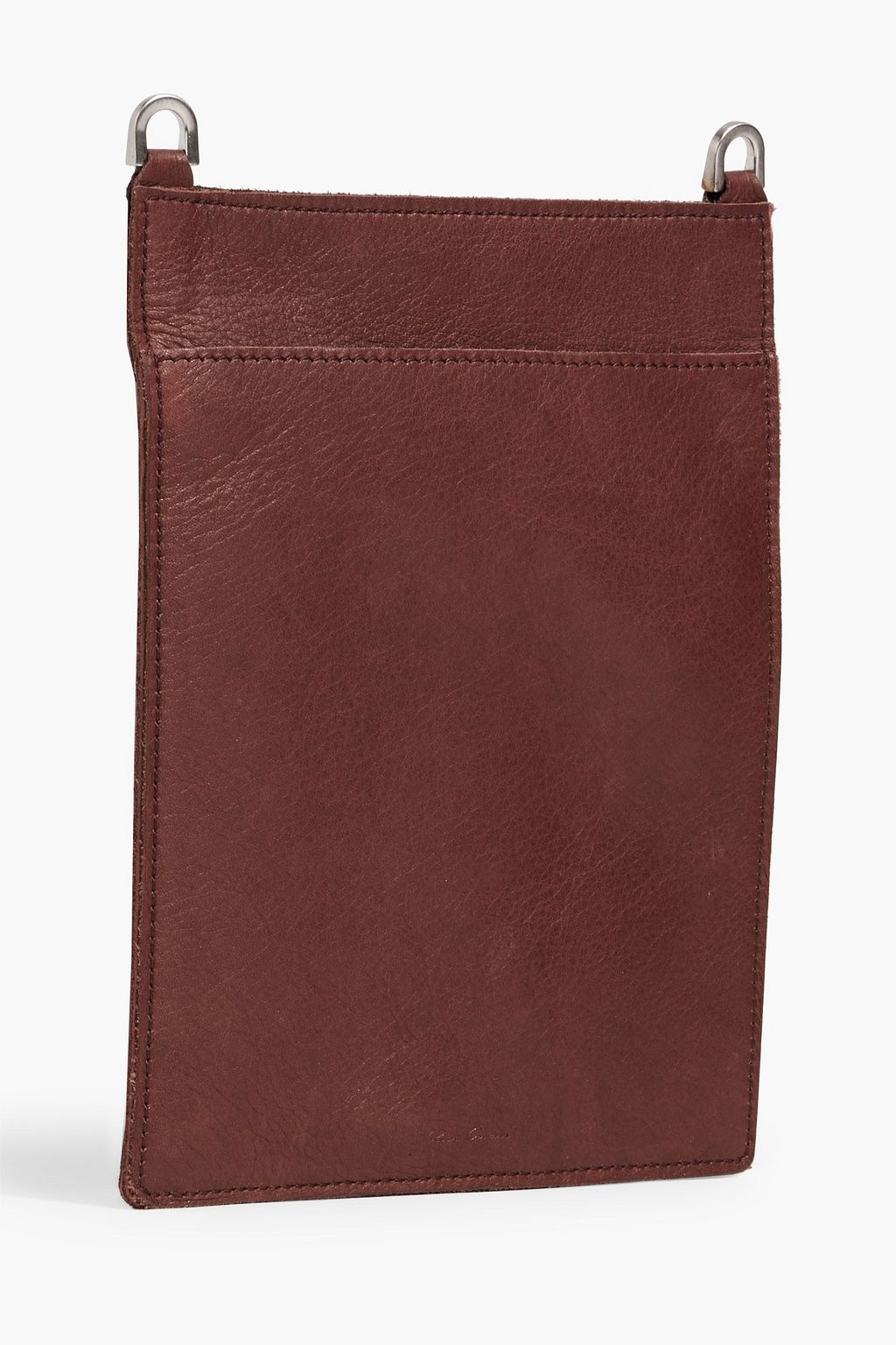 RICK OWENS Security leather shoulder bag