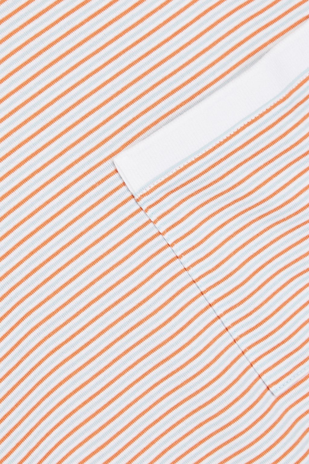 THOM BROWNE Striped cotton-poplin shirt