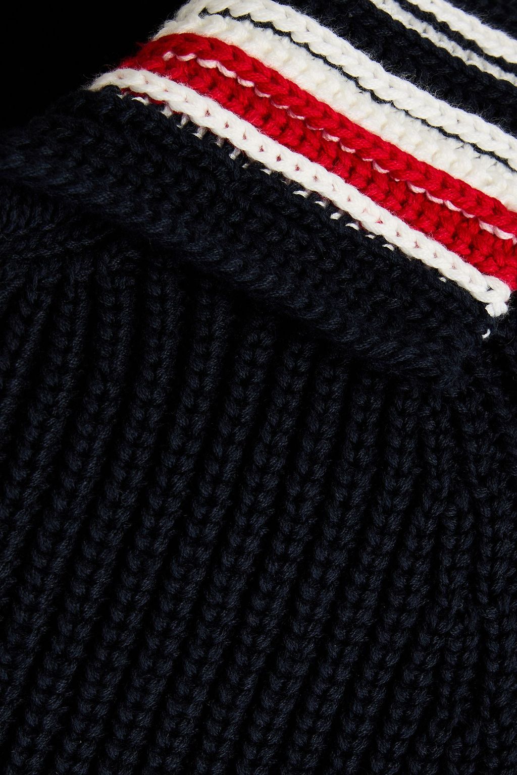 THOM BROWNE Ribbed cotton cardigan