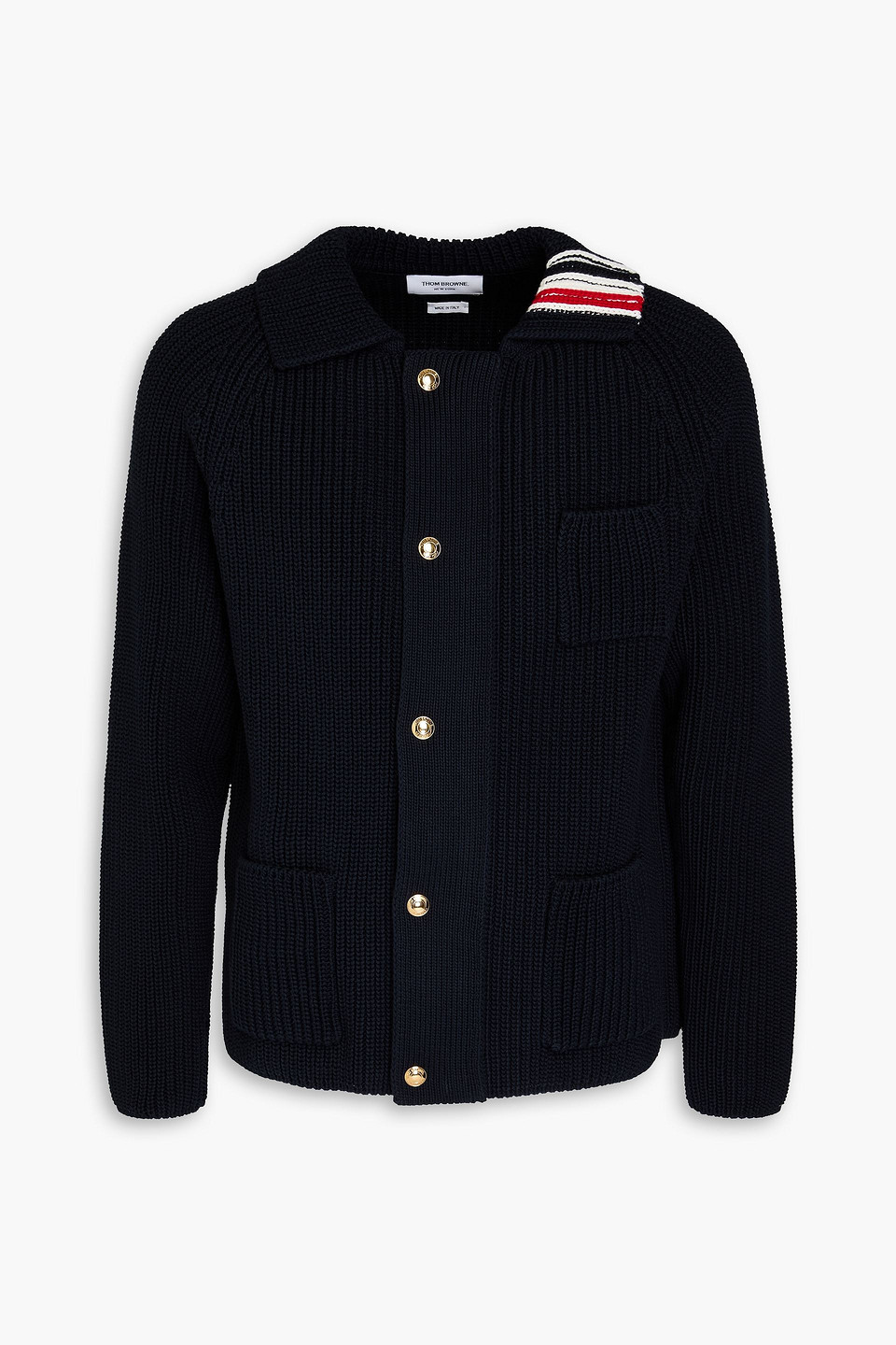 Ribbed cotton cardigan