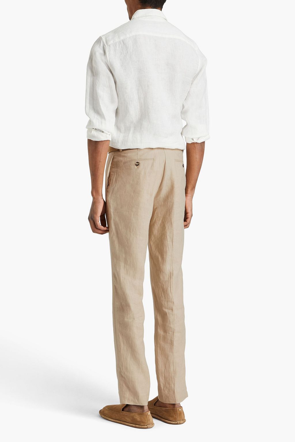SANDRO Slim-fit linen pants