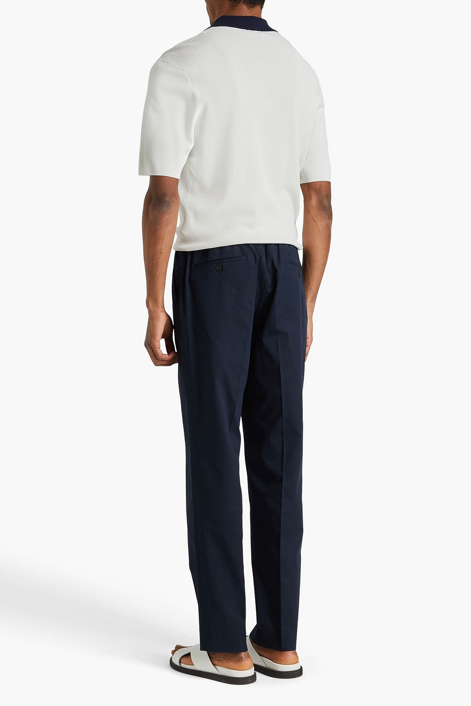 Sandro Hose Aus Twill Aus Einer Baumwollmischung In Marineblau