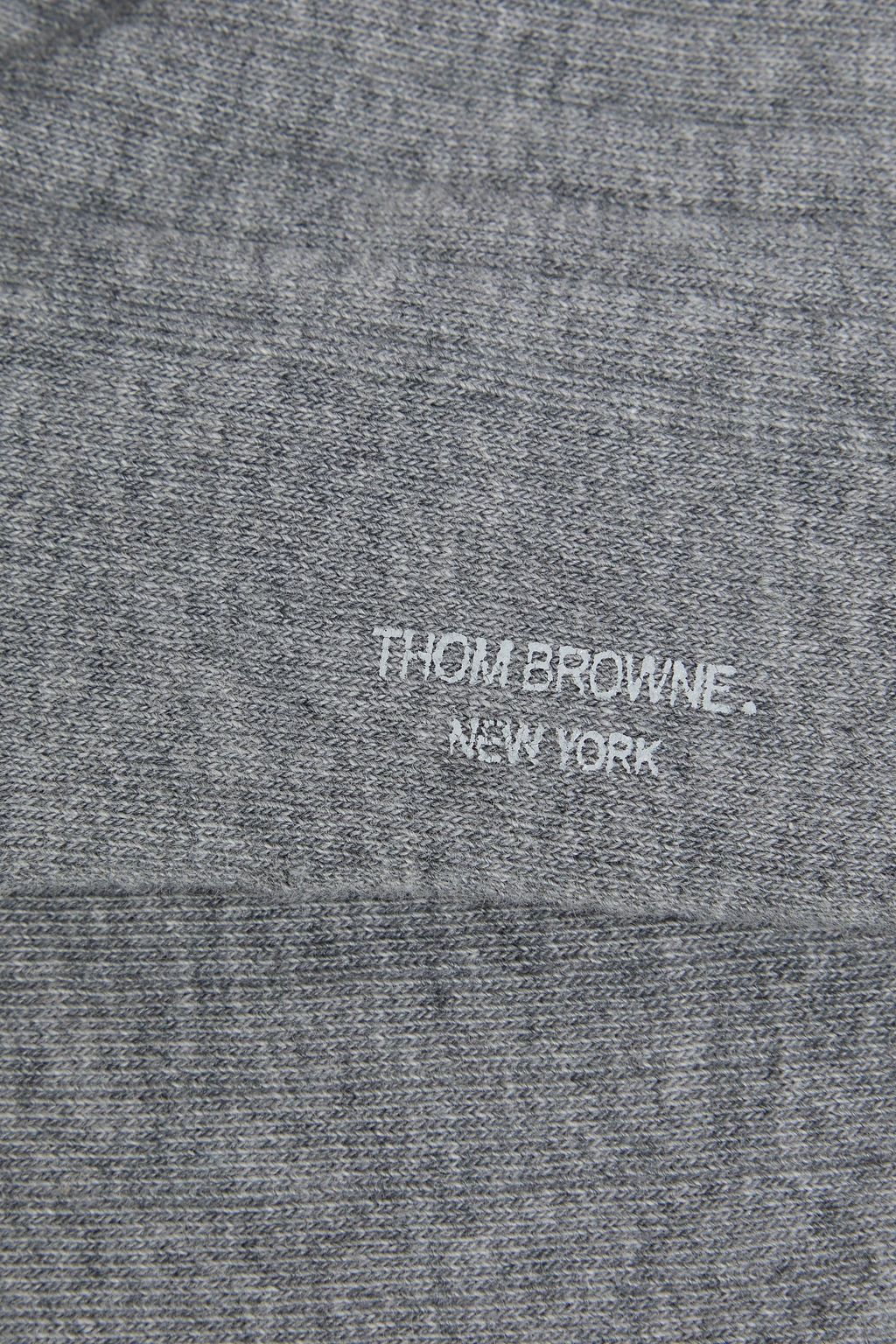 THOM BROWNE Striped ribbed cotton-blend socks