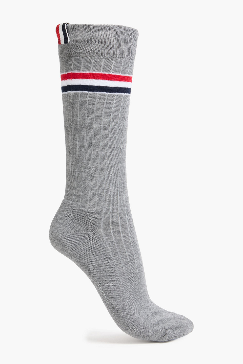 Thom Browne Ribbed Striped Cotton-blend Socks