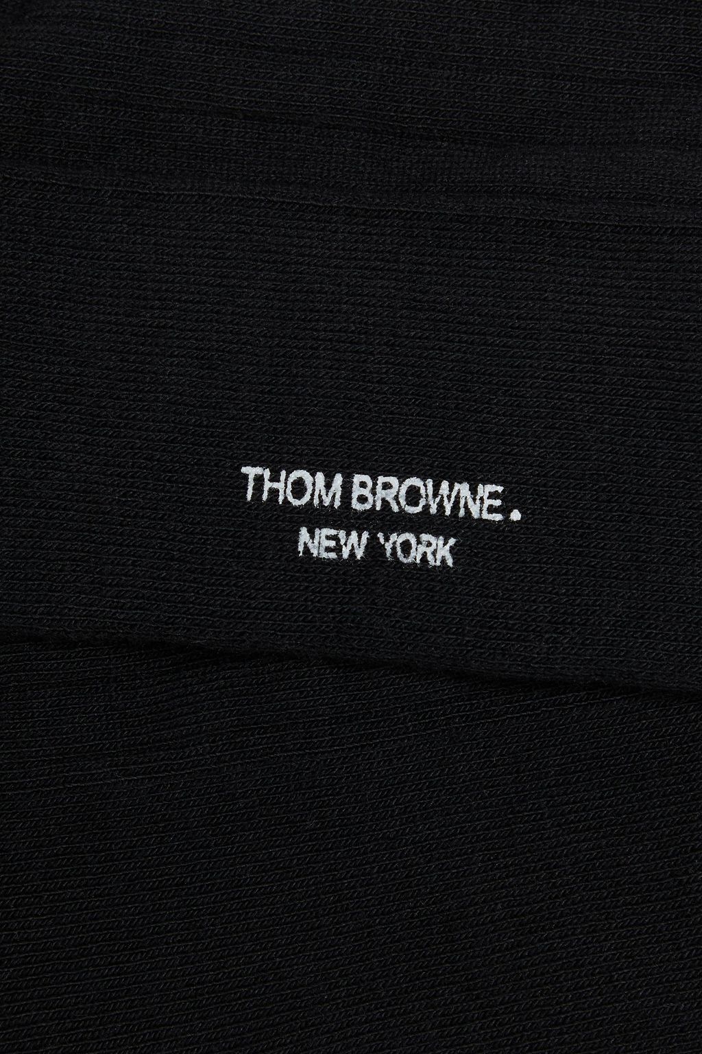 THOM BROWNE Striped ribbed cotton-blend socks