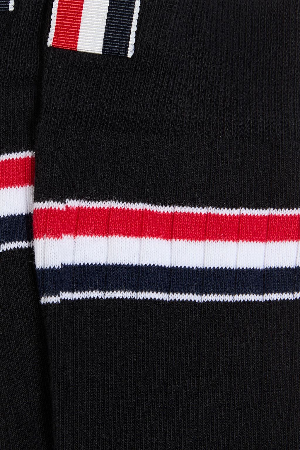 THOM BROWNE Striped ribbed cotton-blend socks