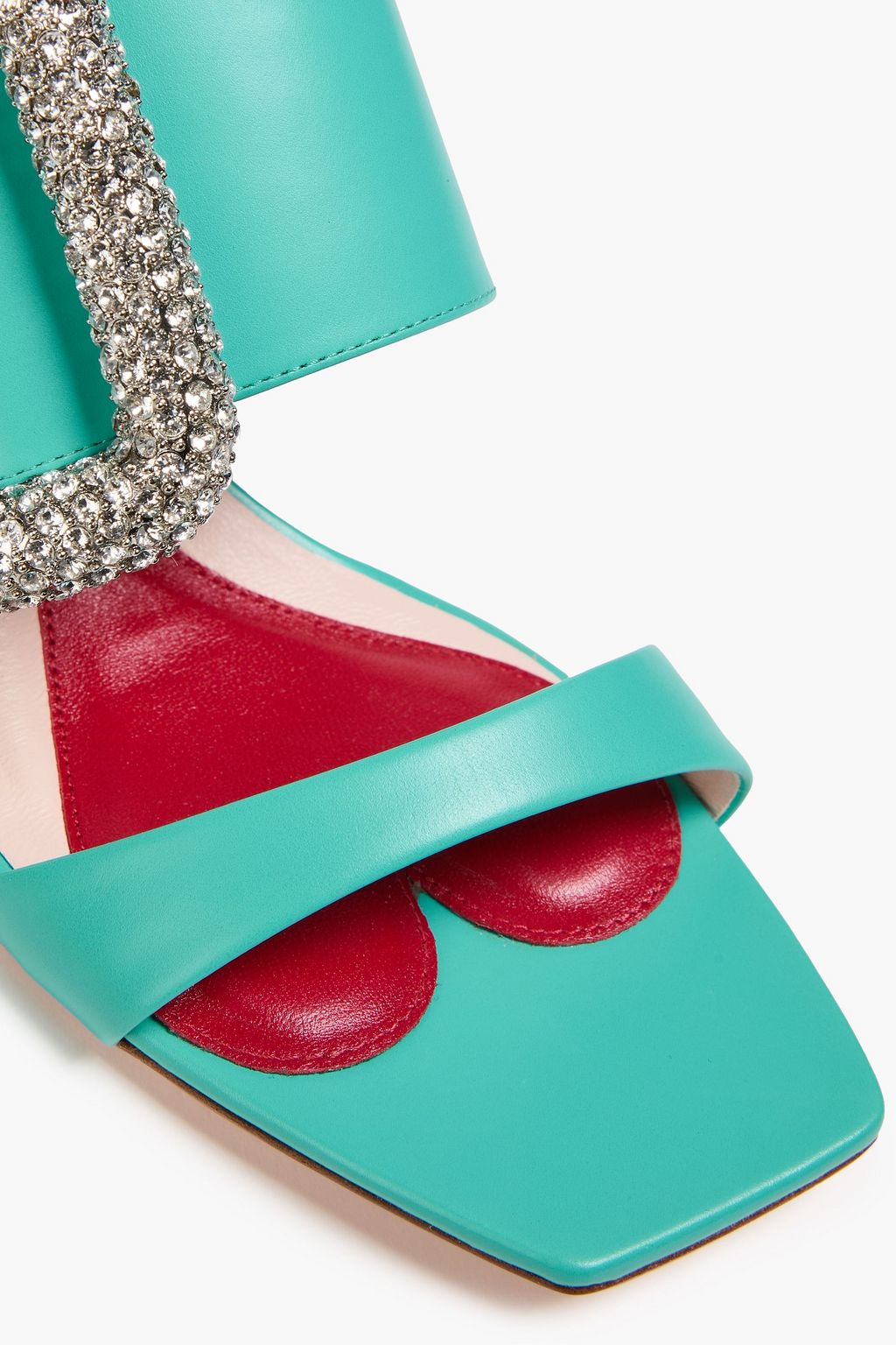 ROGER VIVIER صندل مصنوع من الجلد ومزين بإبزيم