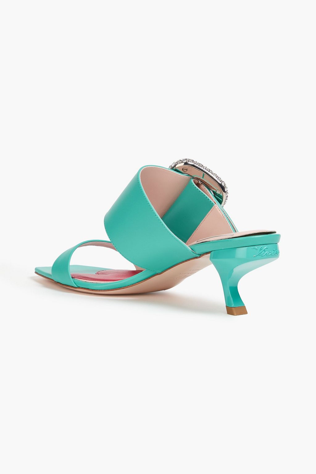 ROGER VIVIER صندل مصنوع من الجلد ومزين بإبزيم