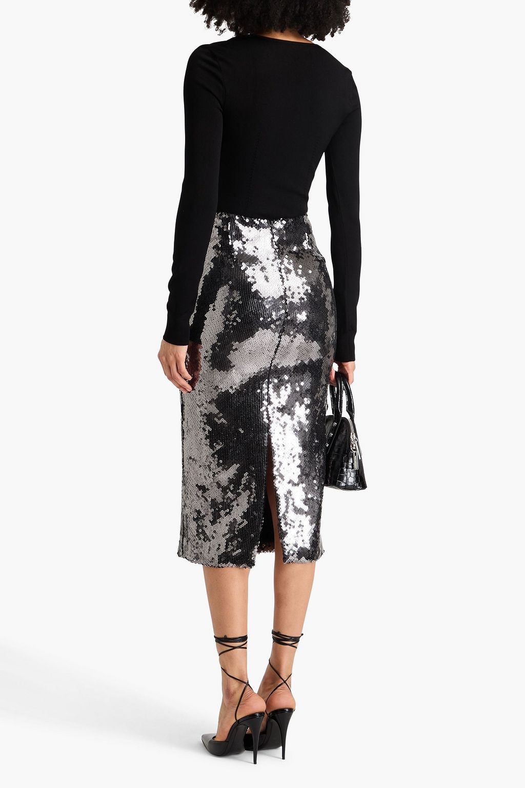 DOLCE&GABBANA بلوزة بحبكة من نسيج مطاط
