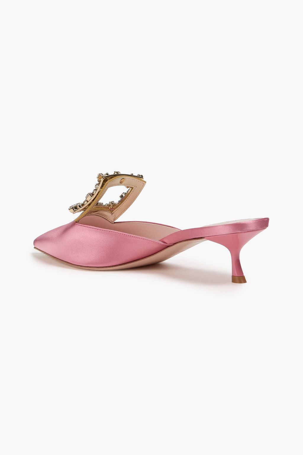 ROGER VIVIER حذاء ميول من الساتان مزين بالكريستال