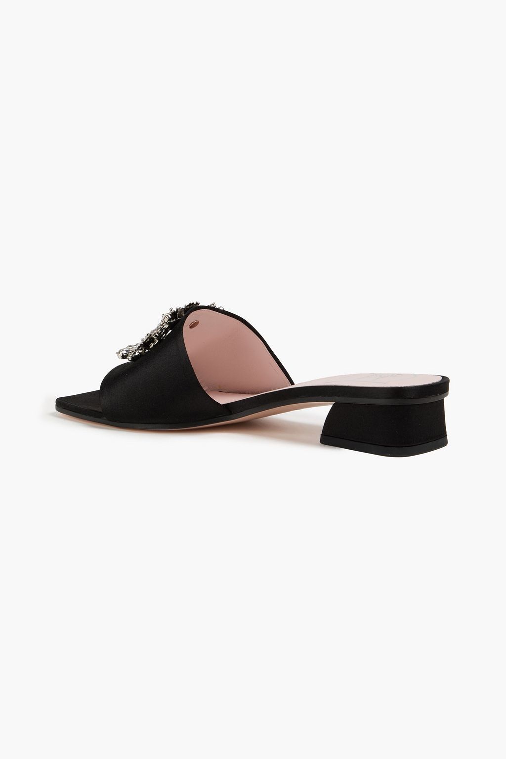 ROGER VIVIER حذاء ميول من الساتان مزين بالكريستال