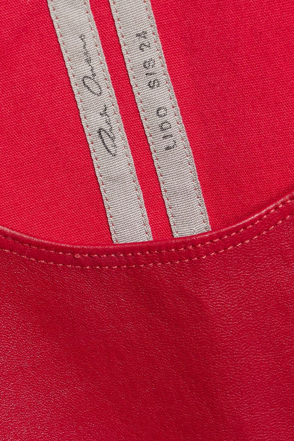 RICK OWENS Leather-blend tank