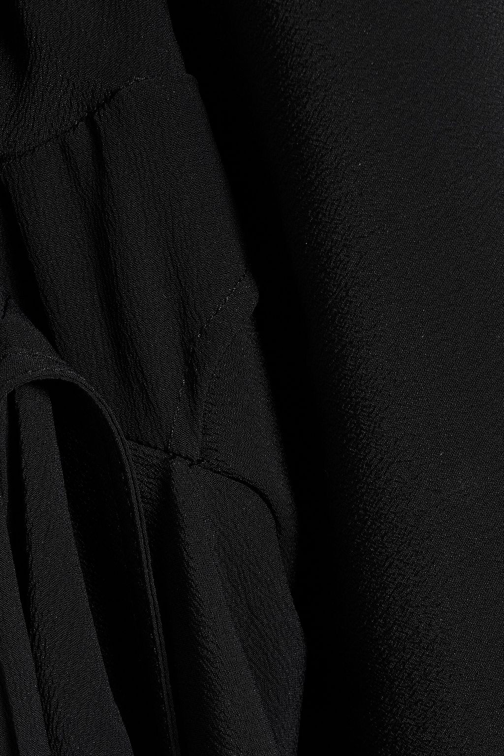RICK OWENS Laura draped crepe halterneck wrap top
