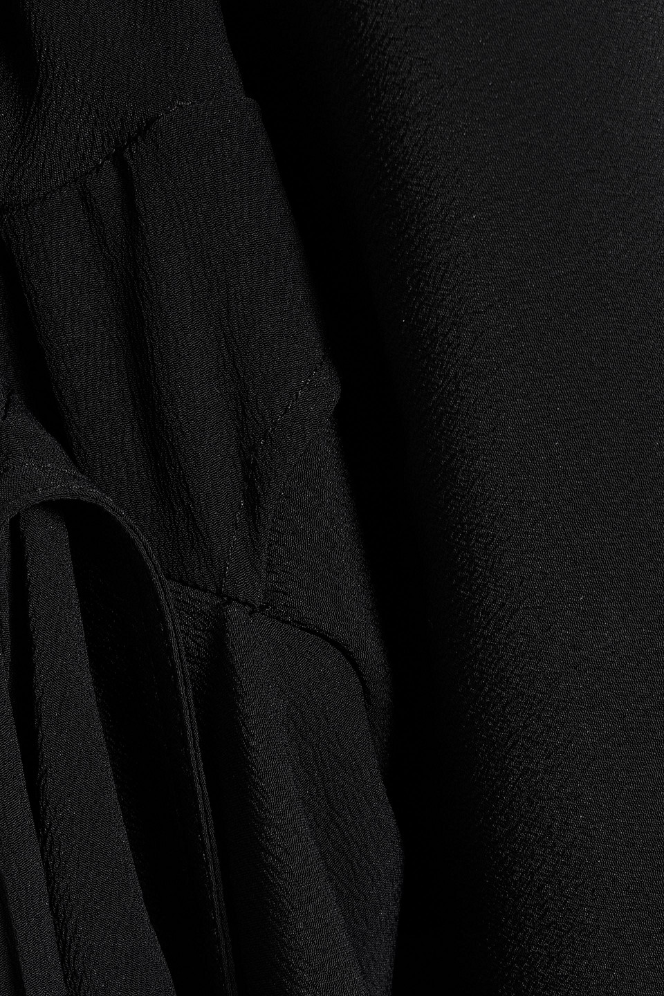 Rick Owens Womens Black Halterneck Crepe Top In Black