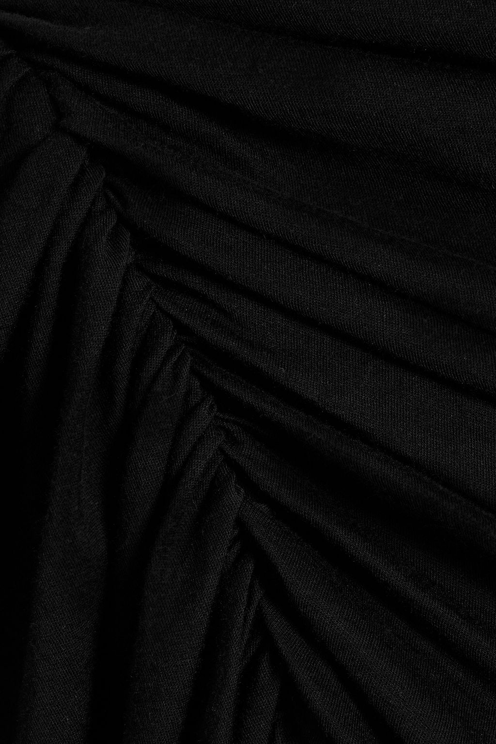 RICK OWENS Nun draped cotton-jersey top