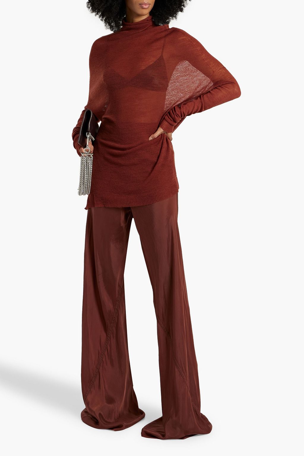 RICK OWENS Wool turtleneck sweater