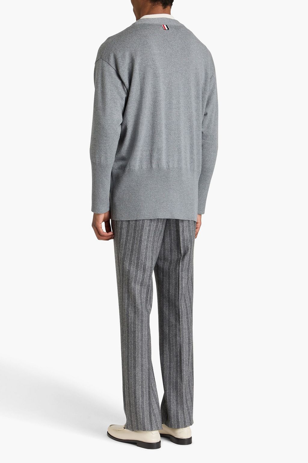 THOM BROWNE كارديغان مصنوع من صوف الميرينو