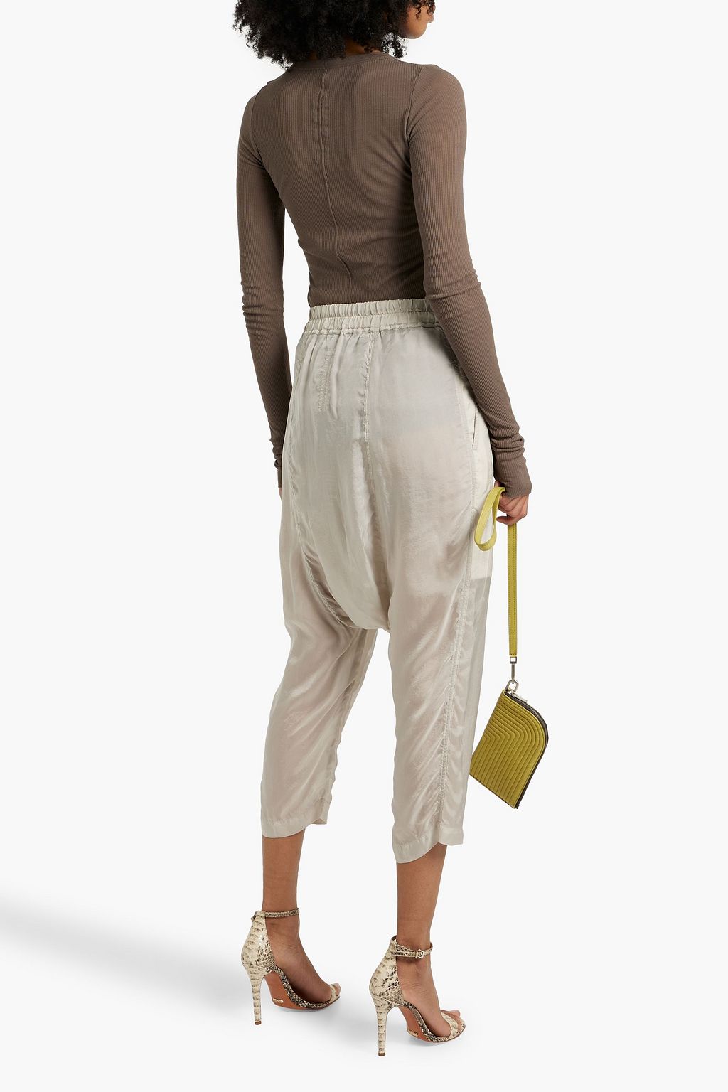 RICK OWENS Ribbed jersey top