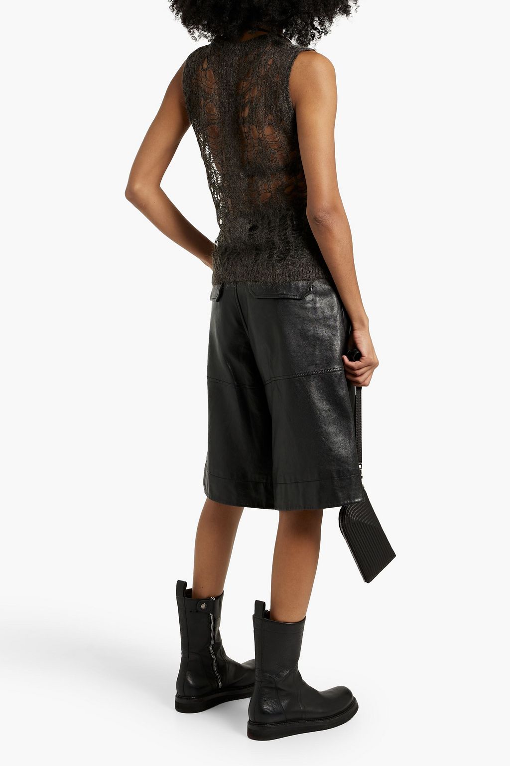 RICK OWENS Spider open-knit tank